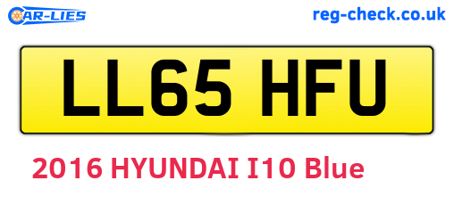 LL65HFU are the vehicle registration plates.