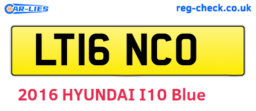 LT16NCO are the vehicle registration plates.