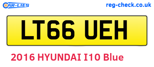 LT66UEH are the vehicle registration plates.