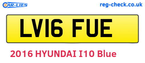 LV16FUE are the vehicle registration plates.