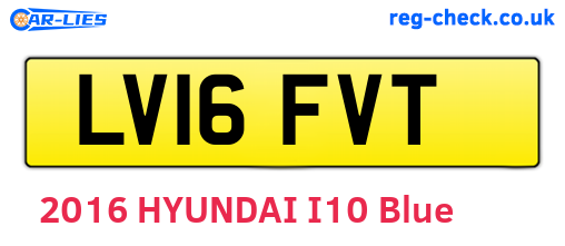LV16FVT are the vehicle registration plates.