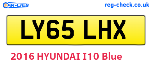 LY65LHX are the vehicle registration plates.