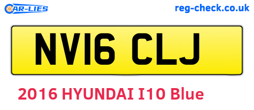 NV16CLJ are the vehicle registration plates.