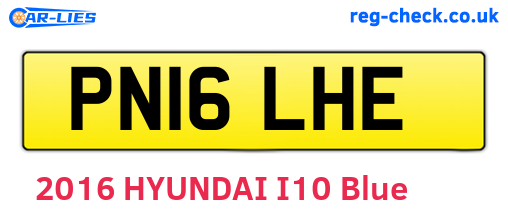 PN16LHE are the vehicle registration plates.