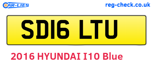 SD16LTU are the vehicle registration plates.