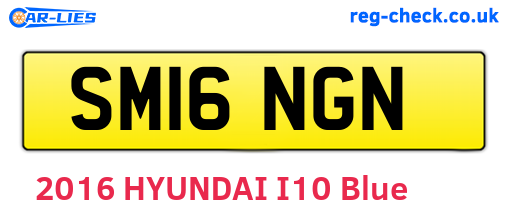 SM16NGN are the vehicle registration plates.