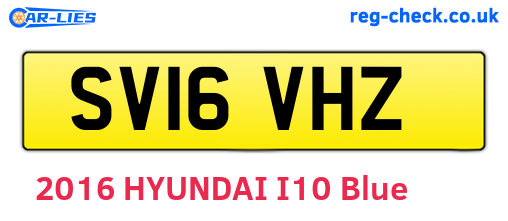 SV16VHZ are the vehicle registration plates.