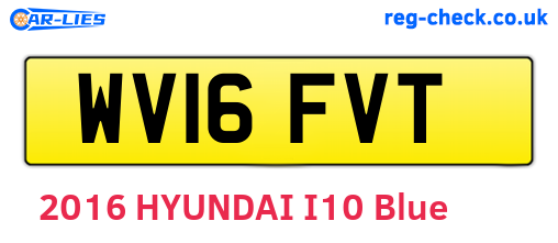 WV16FVT are the vehicle registration plates.