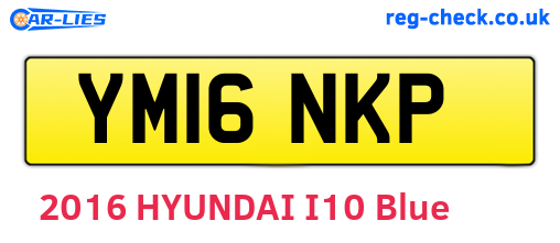 YM16NKP are the vehicle registration plates.