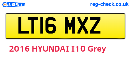 LT16MXZ are the vehicle registration plates.