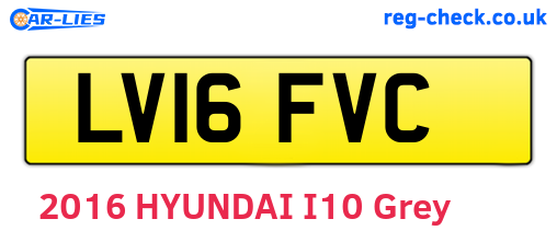 LV16FVC are the vehicle registration plates.
