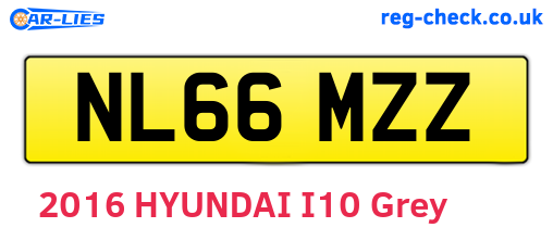 NL66MZZ are the vehicle registration plates.