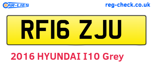 RF16ZJU are the vehicle registration plates.