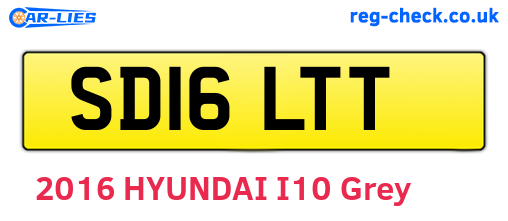 SD16LTT are the vehicle registration plates.
