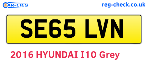 SE65LVN are the vehicle registration plates.