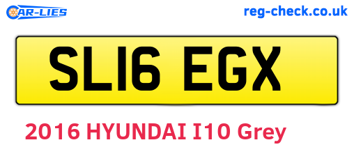 SL16EGX are the vehicle registration plates.