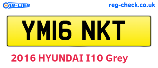 YM16NKT are the vehicle registration plates.