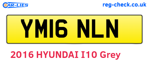 YM16NLN are the vehicle registration plates.