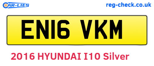 EN16VKM are the vehicle registration plates.