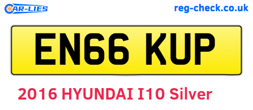 EN66KUP are the vehicle registration plates.