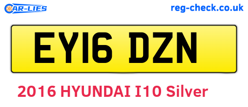 EY16DZN are the vehicle registration plates.