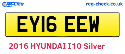 EY16EEW are the vehicle registration plates.