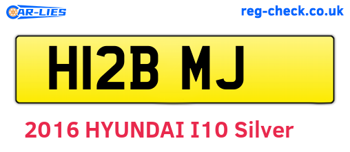 H12BMJ are the vehicle registration plates.