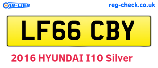 LF66CBY are the vehicle registration plates.