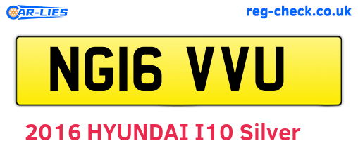 NG16VVU are the vehicle registration plates.