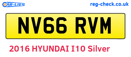 NV66RVM are the vehicle registration plates.