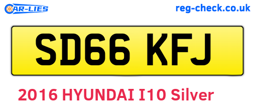 SD66KFJ are the vehicle registration plates.