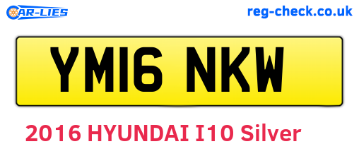 YM16NKW are the vehicle registration plates.