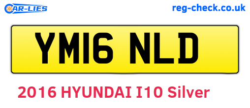 YM16NLD are the vehicle registration plates.