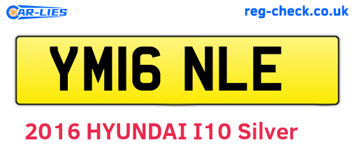 YM16NLE are the vehicle registration plates.