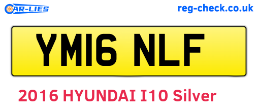 YM16NLF are the vehicle registration plates.