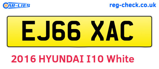 EJ66XAC are the vehicle registration plates.