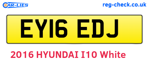 EY16EDJ are the vehicle registration plates.