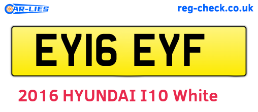 EY16EYF are the vehicle registration plates.
