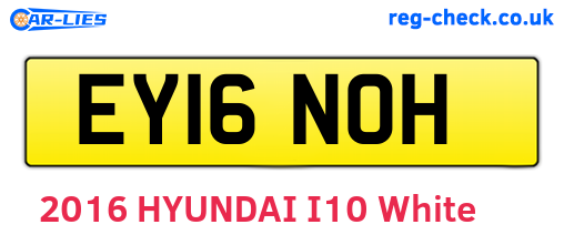 EY16NOH are the vehicle registration plates.