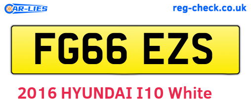 FG66EZS are the vehicle registration plates.
