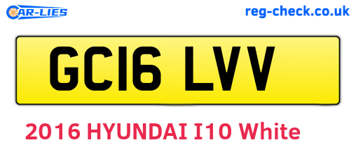 GC16LVV are the vehicle registration plates.