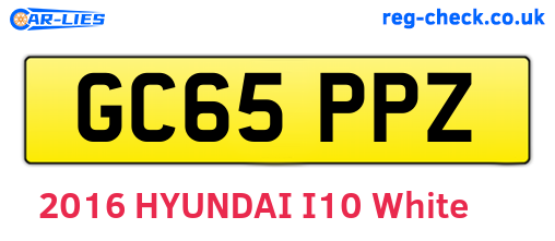GC65PPZ are the vehicle registration plates.