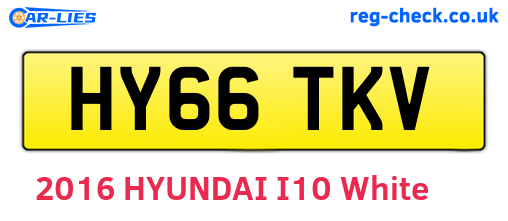 HY66TKV are the vehicle registration plates.
