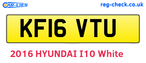KF16VTU are the vehicle registration plates.