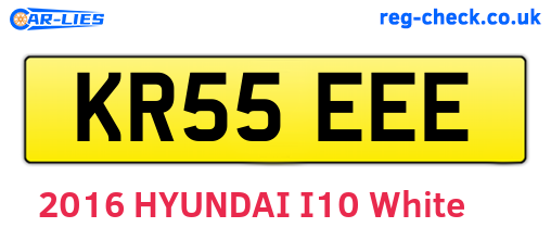 KR55EEE are the vehicle registration plates.
