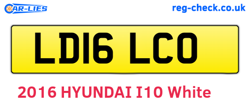 LD16LCO are the vehicle registration plates.