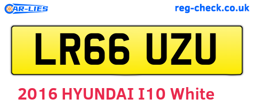 LR66UZU are the vehicle registration plates.