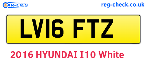 LV16FTZ are the vehicle registration plates.