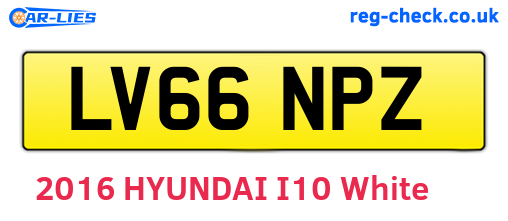 LV66NPZ are the vehicle registration plates.