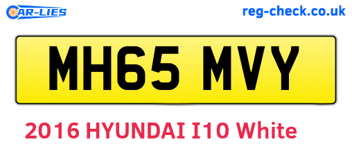 MH65MVY are the vehicle registration plates.